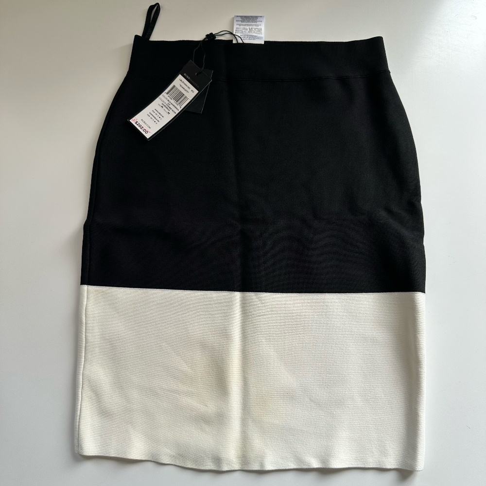 BCBG MaxAzria Size M Bandage Colorblock Skirt